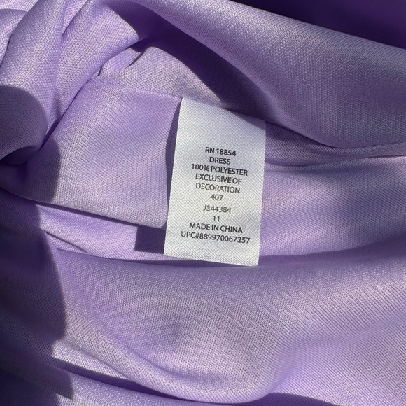 Elegant Purple Strapless Dress - Picture 8 of 10